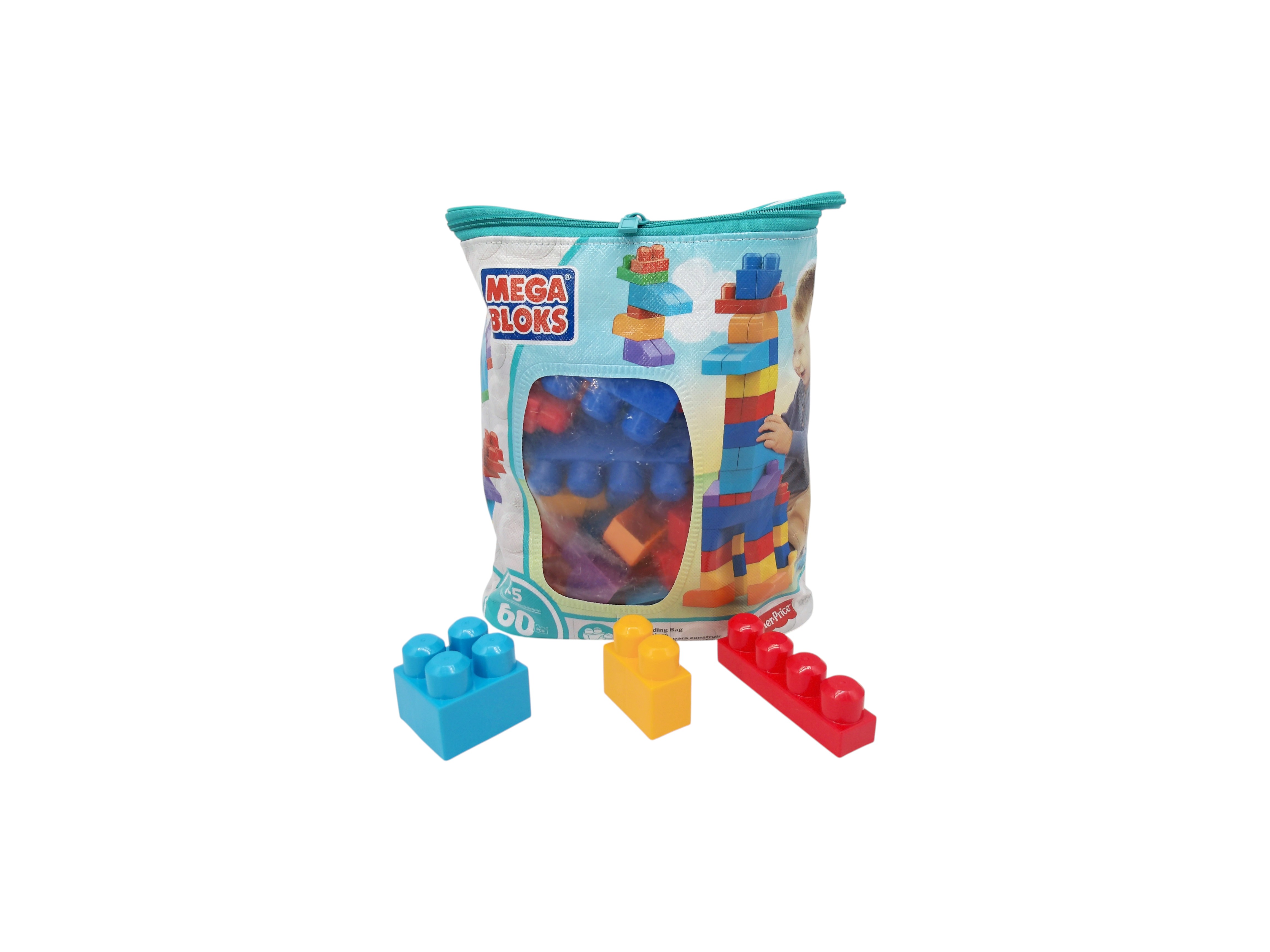Mega Bloks - Sac medium 60 briques  Très bon état - Vue 2 - 